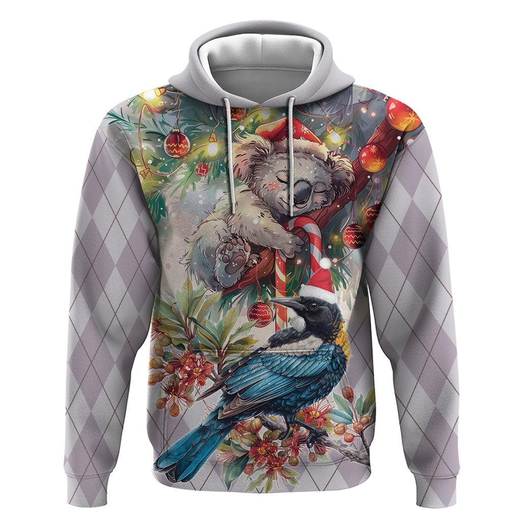 Koala and Tui Bird Christmas in July Hoodie