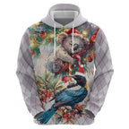 Koala and Tui Bird Christmas in July Hoodie