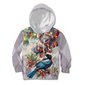 Koala and Tui Bird Christmas in July Kid Hoodie