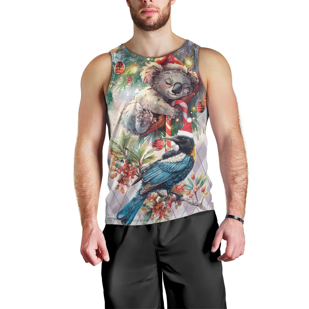 Koala and Tui Bird Christmas in July Men Tank Top