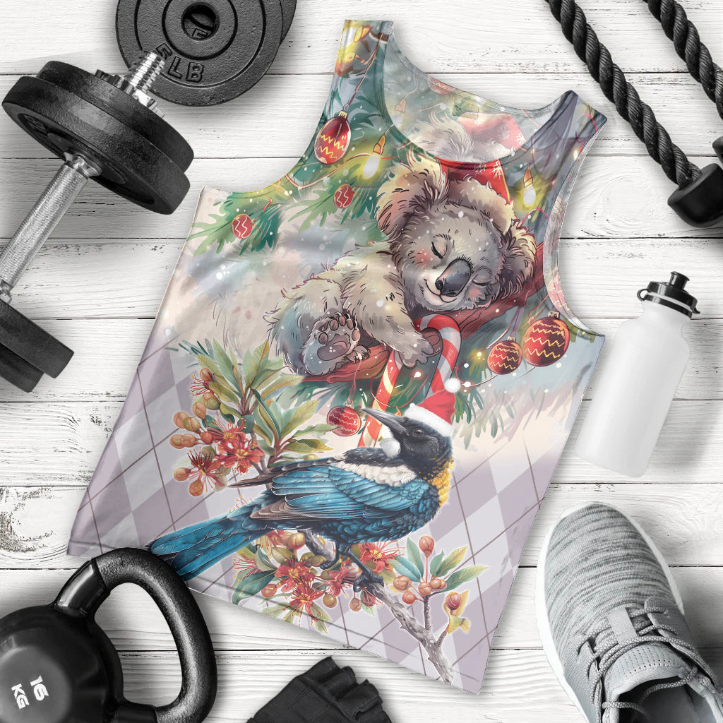 Koala and Tui Bird Christmas in July Men Tank Top