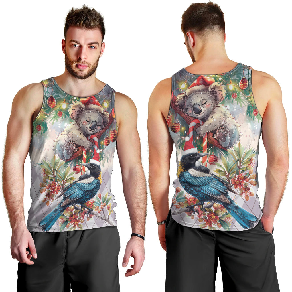 Koala and Tui Bird Christmas in July Men Tank Top