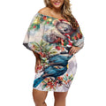 Koala and Tui Bird Christmas in July Off Shoulder Short Dress