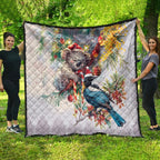 Koala and Tui Bird Christmas in July Quilt
