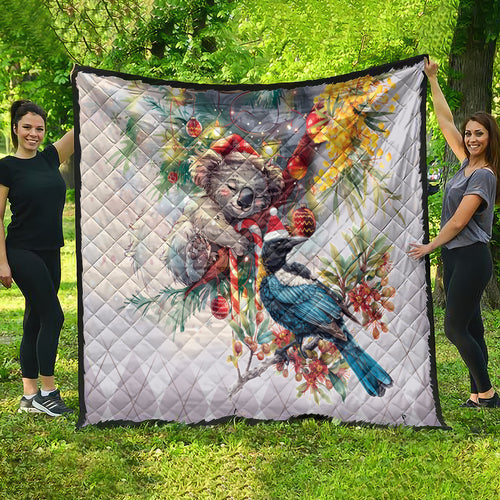 Koala and Tui Bird Christmas in July Quilt