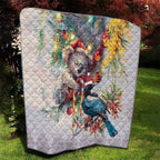 Koala and Tui Bird Christmas in July Quilt