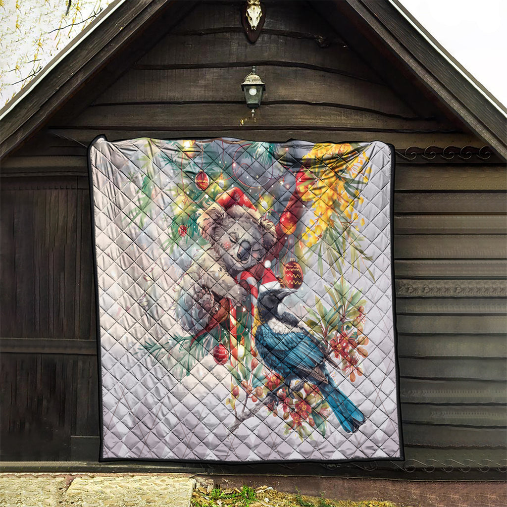 Koala and Tui Bird Christmas in July Quilt