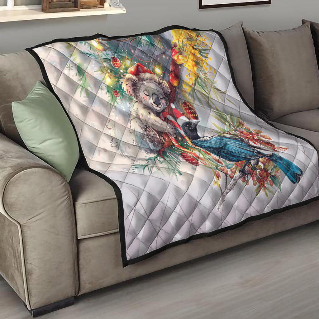Koala and Tui Bird Christmas in July Quilt