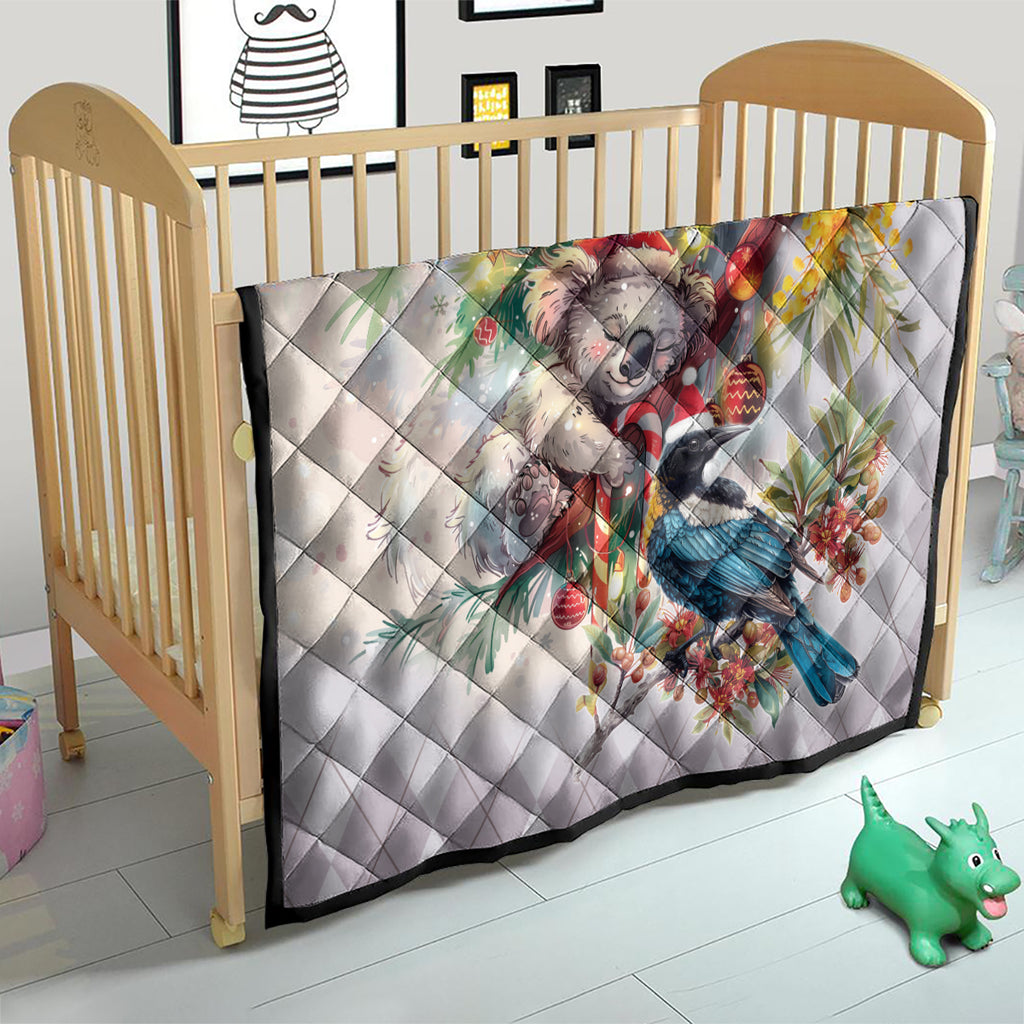 Koala and Tui Bird Christmas in July Quilt