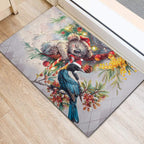Koala and Tui Bird Christmas in July Rubber Doormat