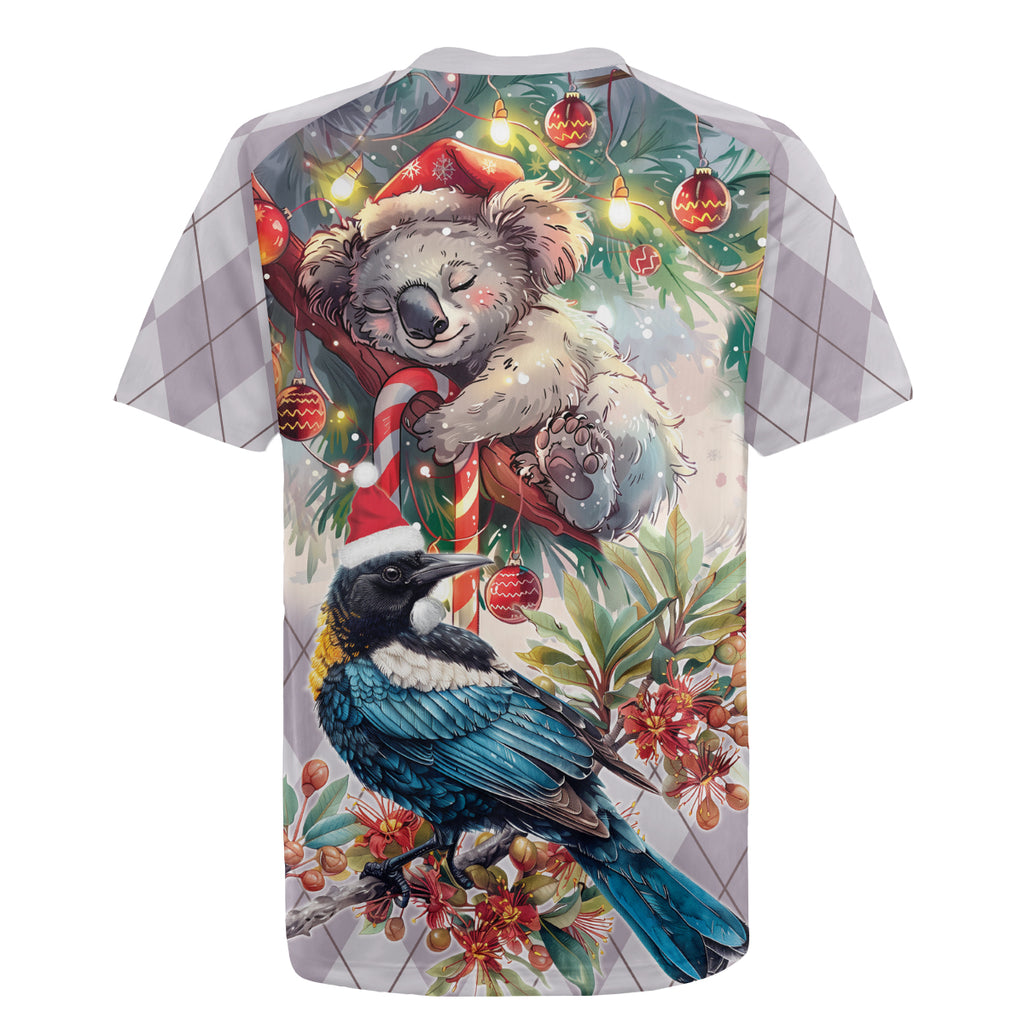 Koala and Tui Bird Christmas in July Rugby Jersey