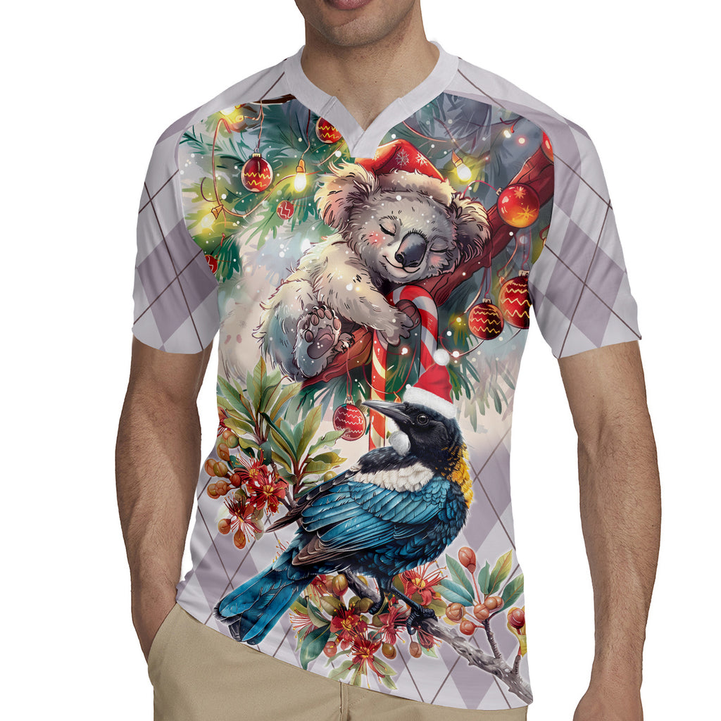 Koala and Tui Bird Christmas in July Rugby Jersey
