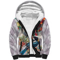 Koala and Tui Bird Christmas in July Sherpa Hoodie