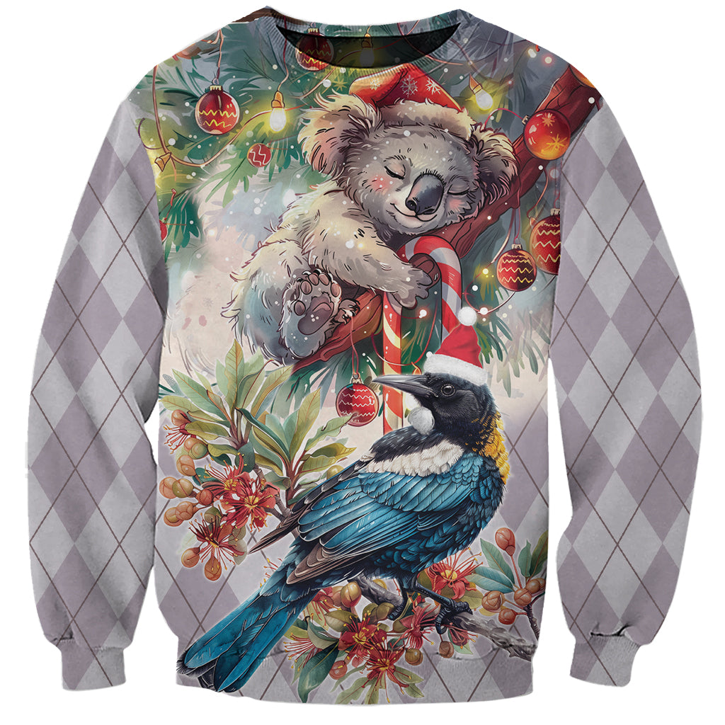 Koala and Tui Bird Christmas in July Sweatshirt