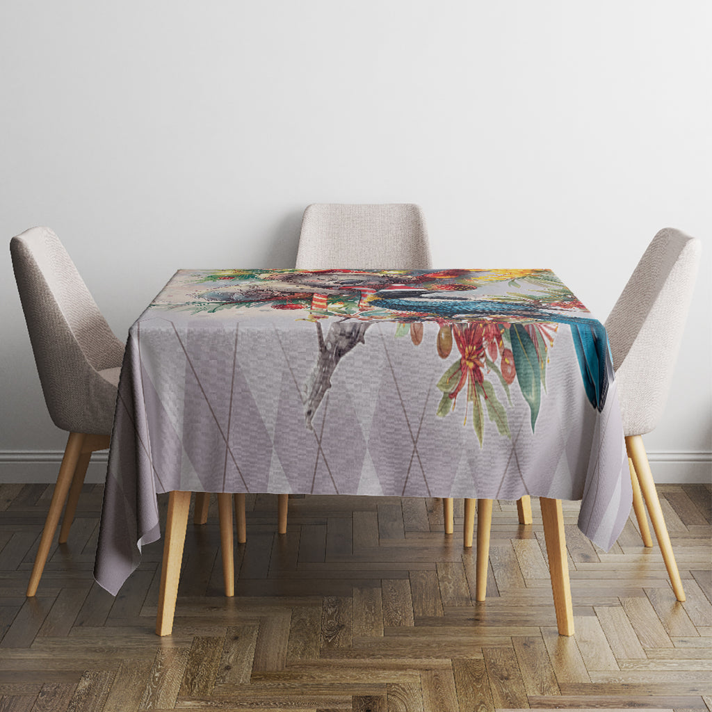 Koala and Tui Bird Christmas in July Tablecloth