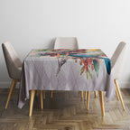Koala and Tui Bird Christmas in July Tablecloth