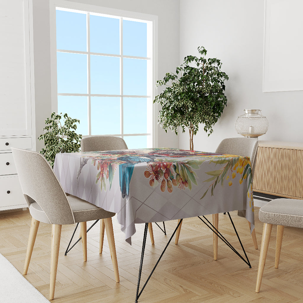 Koala and Tui Bird Christmas in July Tablecloth