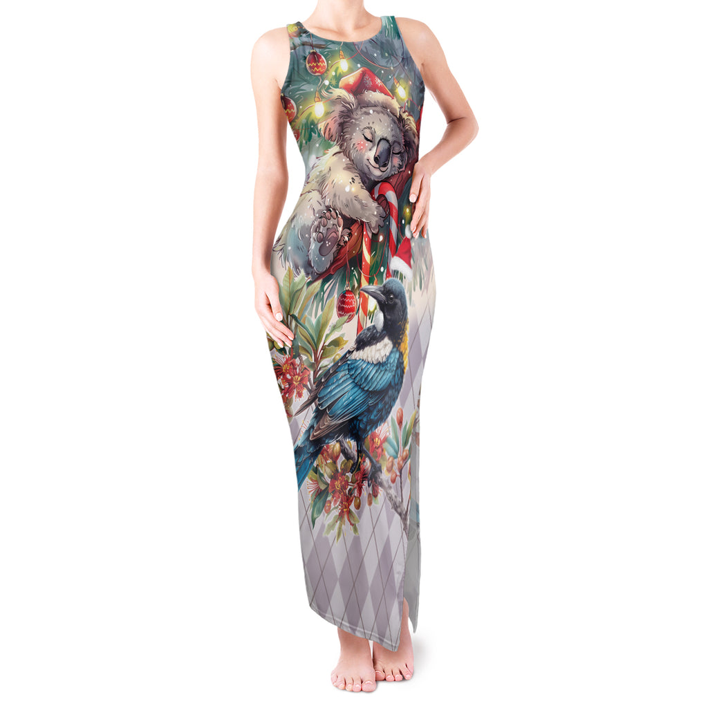 Koala and Tui Bird Christmas in July Tank Maxi Dress