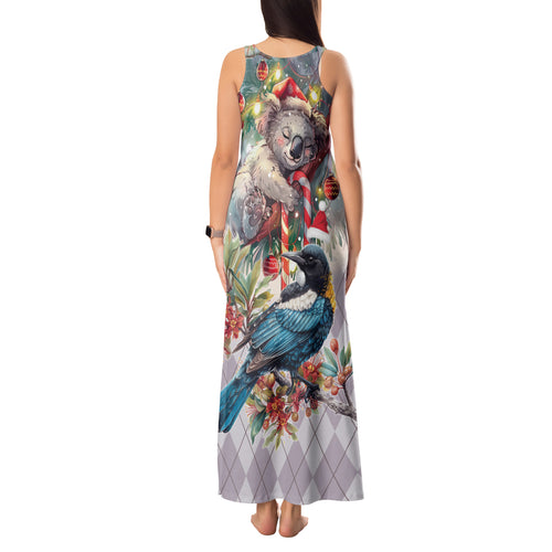 Koala and Tui Bird Christmas in July Tank Maxi Dress
