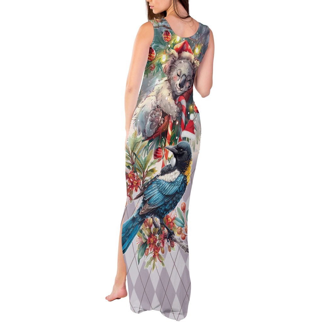 Koala and Tui Bird Christmas in July Tank Maxi Dress