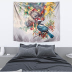 Koala and Tui Bird Christmas in July Tapestry
