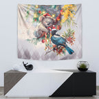 Koala and Tui Bird Christmas in July Tapestry