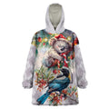 Koala and Tui Bird Christmas in July Wearable Blanket Hoodie