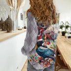 Koala and Tui Bird Christmas in July Women Casual Shirt