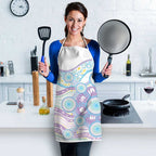 Australian Indigenous Aboriginal Art Apron Vivid Pastel Pink Teal