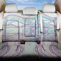 Australian Indigenous Aboriginal Art Back Car Seat Cover Vivid Pastel Pink Teal