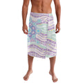 Australian Indigenous Aboriginal Art Lavalava Vivid Pastel Pink Teal