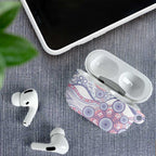 Australian Indigenous Aboriginal Art AirPods Case Vivid Pastel Peach Purple