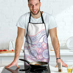 Australian Indigenous Aboriginal Art Apron Vivid Pastel Peach Purple