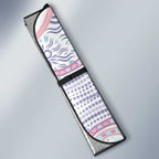 Australian Indigenous Aboriginal Art Auto Sun Shade Vivid Pastel Peach Purple