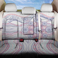 Australian Indigenous Aboriginal Art Back Car Seat Cover Vivid Pastel Peach Purple