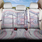 Australian Indigenous Aboriginal Art Back Car Seat Cover Vivid Pastel Peach Purple