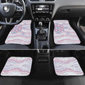 Australian Indigenous Aboriginal Art Car Mats Vivid Pastel Peach Purple