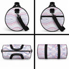 Australian Indigenous Aboriginal Art Duffle Bag Vivid Pastel Peach Purple