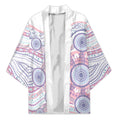 Australian Indigenous Aboriginal Art Kimono Vivid Pastel Peach Purple