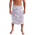 Australian Indigenous Aboriginal Art Lavalava Vivid Pastel Peach Purple