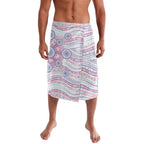 Australian Indigenous Aboriginal Art Lavalava Vivid Pastel Peach Purple