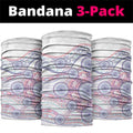Australian Indigenous Aboriginal Art Neck Gaiter Vivid Pastel Peach Purple