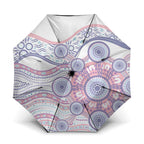 Australian Indigenous Aboriginal Art Umbrella Vivid Pastel Peach Purple