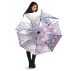 Australian Indigenous Aboriginal Art Umbrella Vivid Pastel Peach Purple