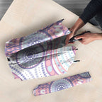 Australian Indigenous Aboriginal Art Umbrella Vivid Pastel Peach Purple