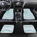Australian Indigenous Aboriginal Art Car Mats Vivid Pastel Teal Green