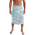 Australian Indigenous Aboriginal Art Lavalava Vivid Pastel Teal Green