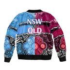 NSW Combine QLD State of Origin Bomber Jacket New South Wales and Queensland Aboriginal LT9