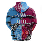 NSW Combine QLD State of Origin Hoodie New South Wales and Queensland Aboriginal LT9