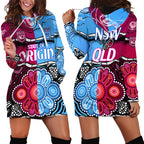NSW Combine QLD State of Origin Hoodie Dress New South Wales and Queensland Aboriginal LT9